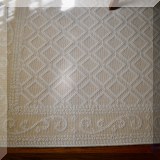 D10. Wool rug with border approx 12' x 9'1” 